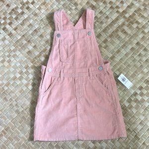 NWT Old Navy pink corduroy overall dress